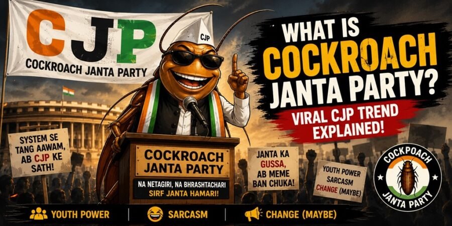 Cockroach Janta Party political meme movement trending in India 2026