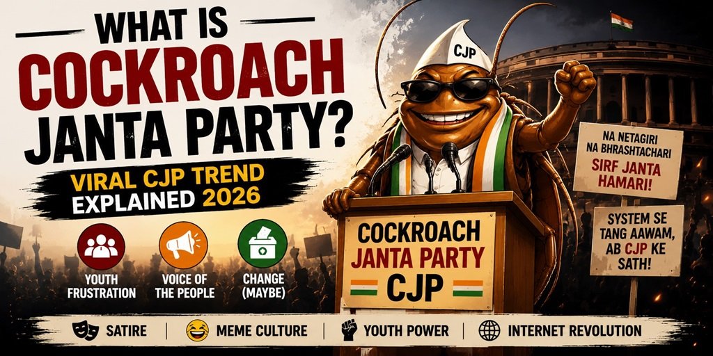 What Is Cockroach Janta Party viral CJP trend 2026 explained in India