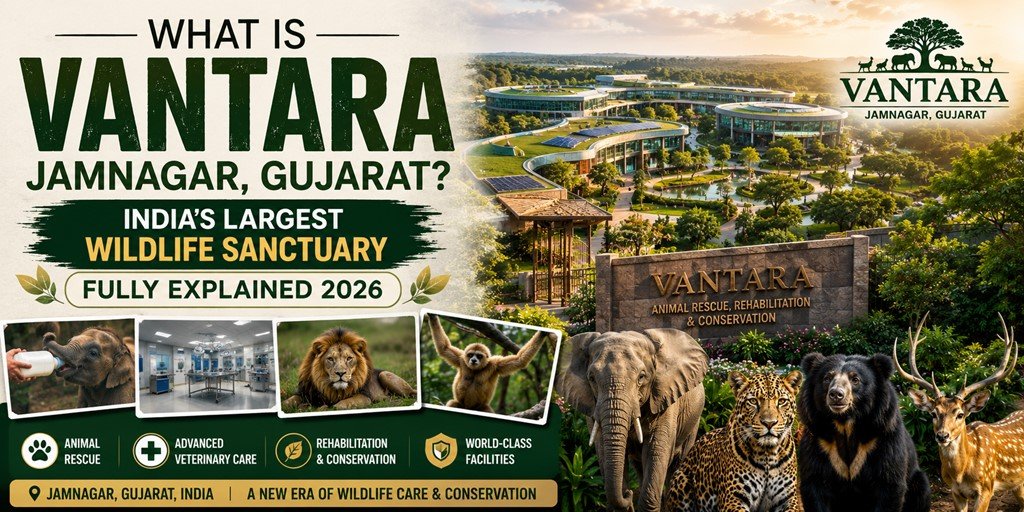 Vantara Jamnagar Gujarat wildlife sanctuary and animal rescue project