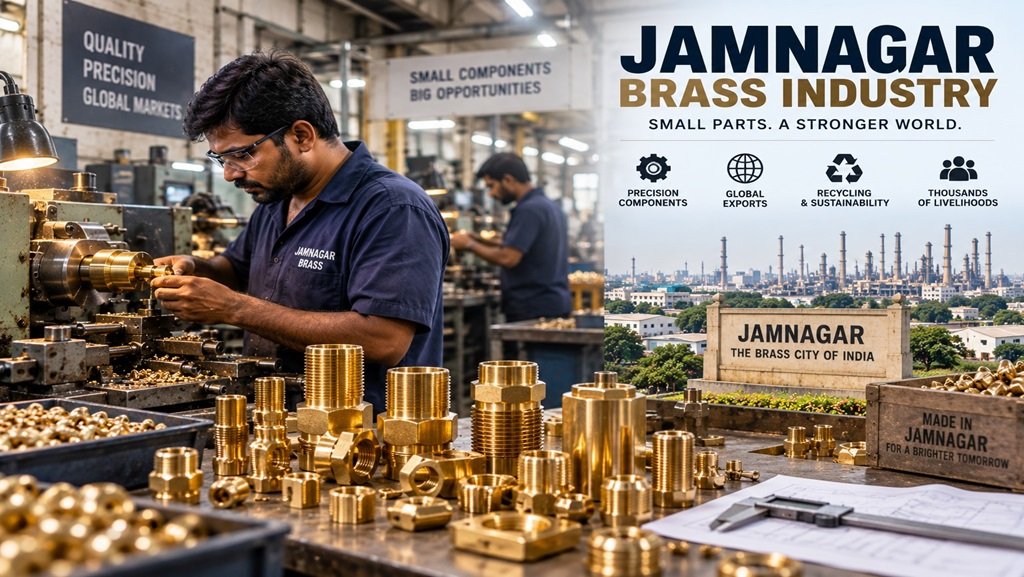 Jamnagar Brass Industry: 7 Facts About India's Best Hub Jamnagar brass industry workshop with workers manufacturing precision brass components