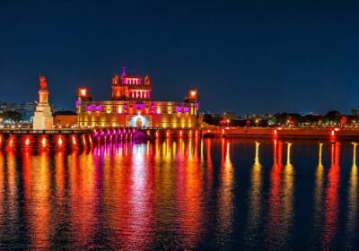 Lakhota-Palace-Museum-Night-View-Jamnagar-Illuminated-Heritage-Landmark